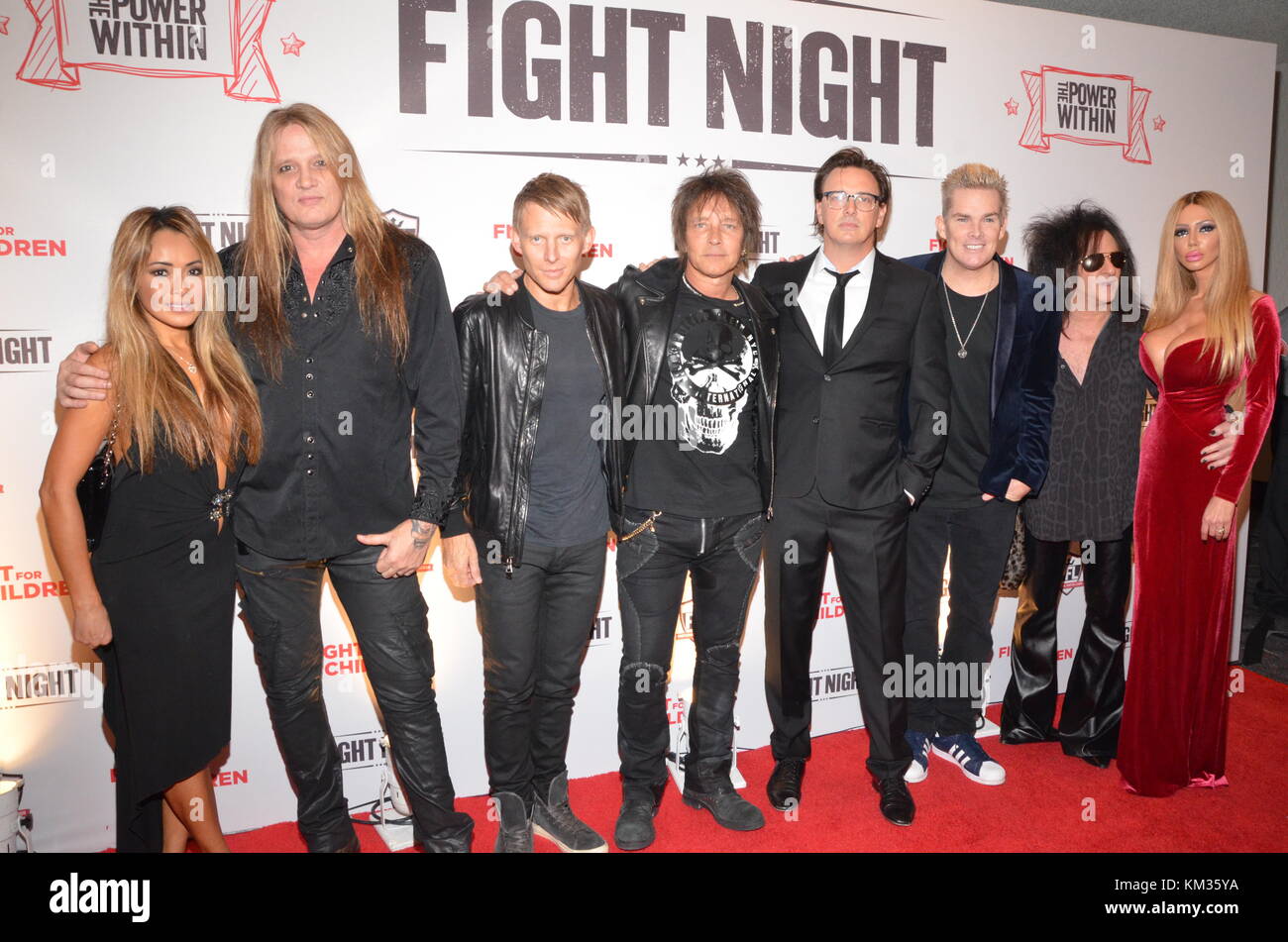 Fight Night - Fight for Children - arrivi con: Sebastian Bach, Chris Chaney, Chris McGrath e Friends Where: Washington DC, District of Columbia, Stati Uniti quando: 02 Nov 2017 Credit: WENN.com Foto Stock