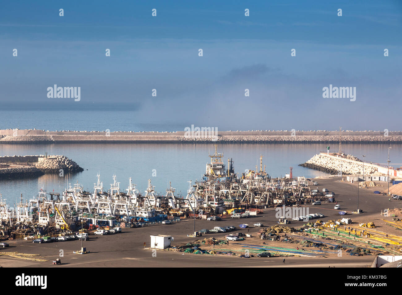 Agadir, Marocco, 24 ottobre 2017: agadir pesce e cruise port. Foto Stock