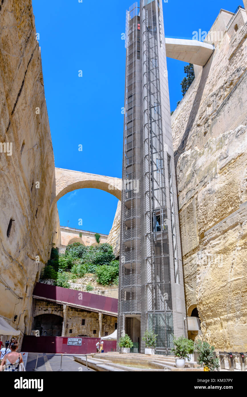 Ascensore Barrakka Foto Stock