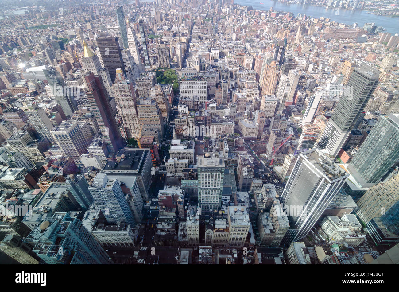 New York dall'alto Foto Stock