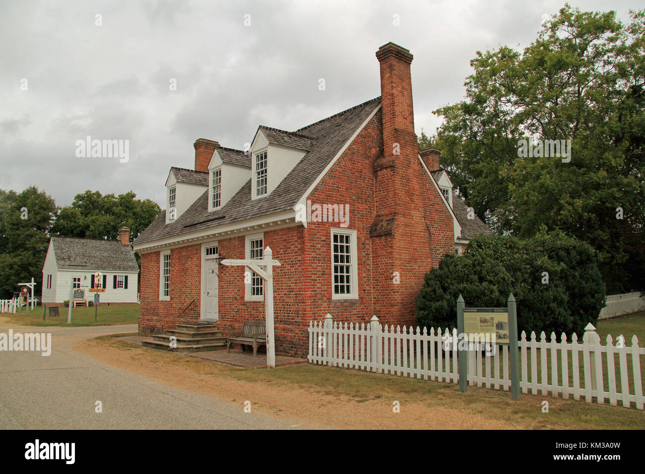 Questo ripristinato residenza coloniale fu costruita da Mungo Somerwell ed era una volta una parte della famiglia Lightfoot holdings, Yorktown, Virginia Foto Stock