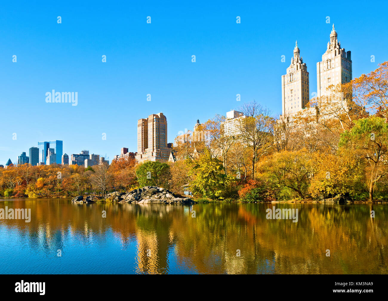 Central Park in autunno Foto Stock
