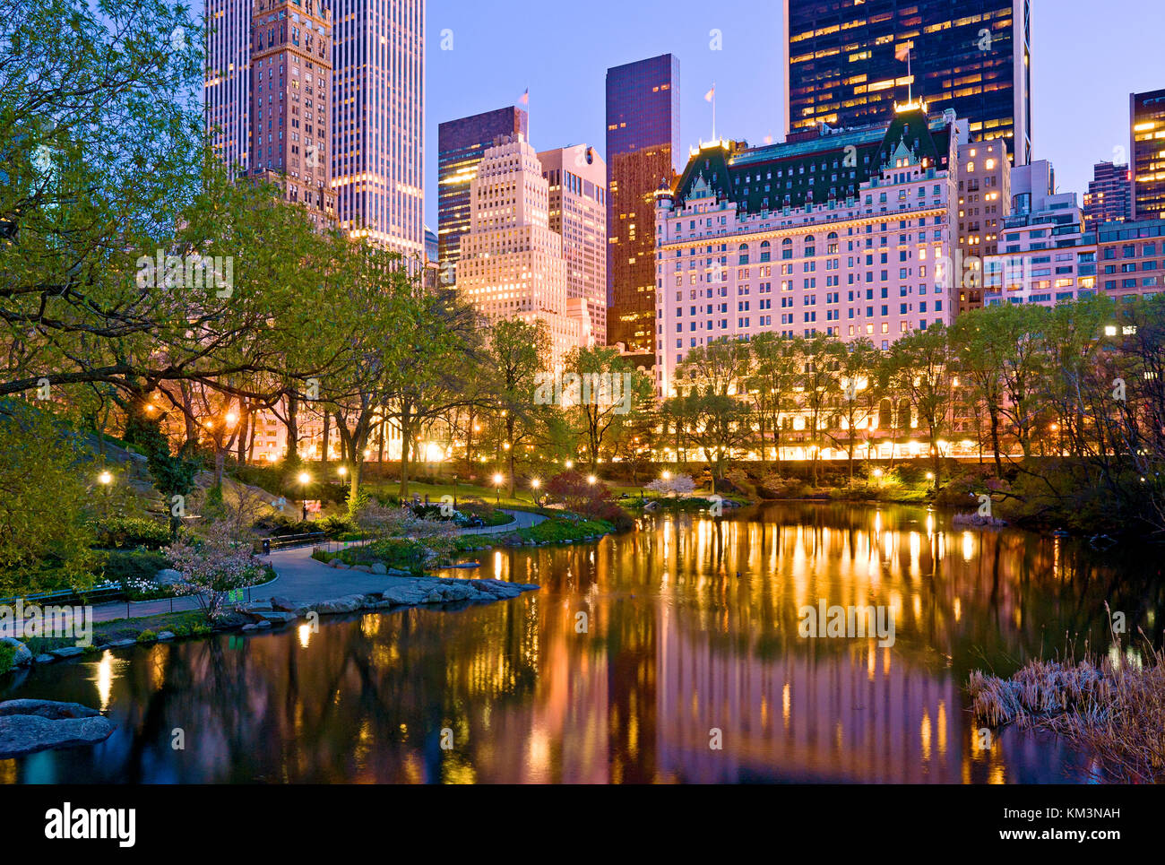 Plaza Hotel Central Park di New York City Manhattan Foto Stock