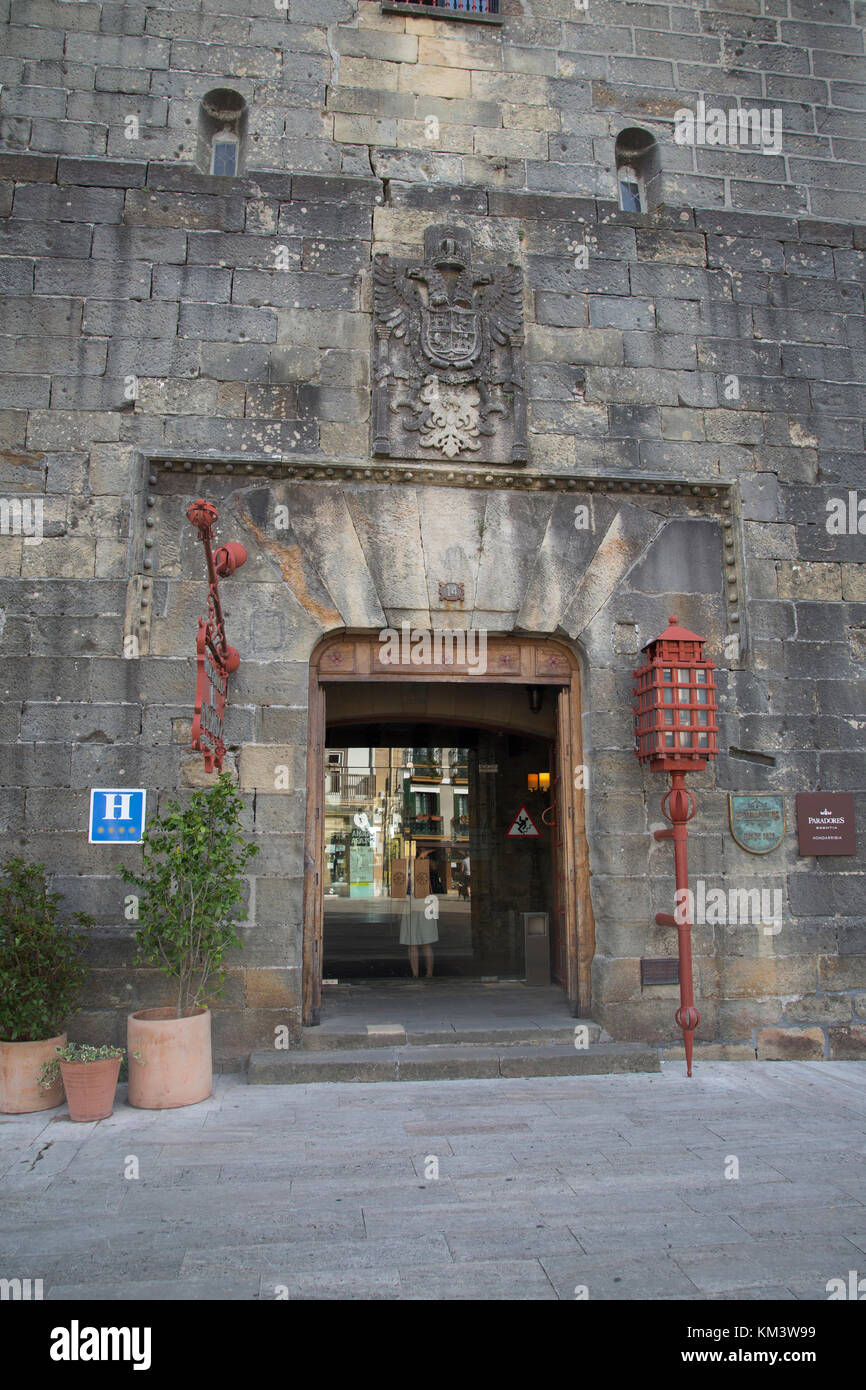 Il parador hotel, hondarribia, paesi baschi Foto Stock