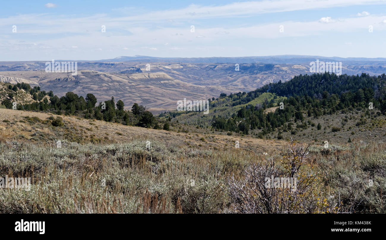 Fossil Butte National Monument vicino diamondville, wyoming Foto Stock