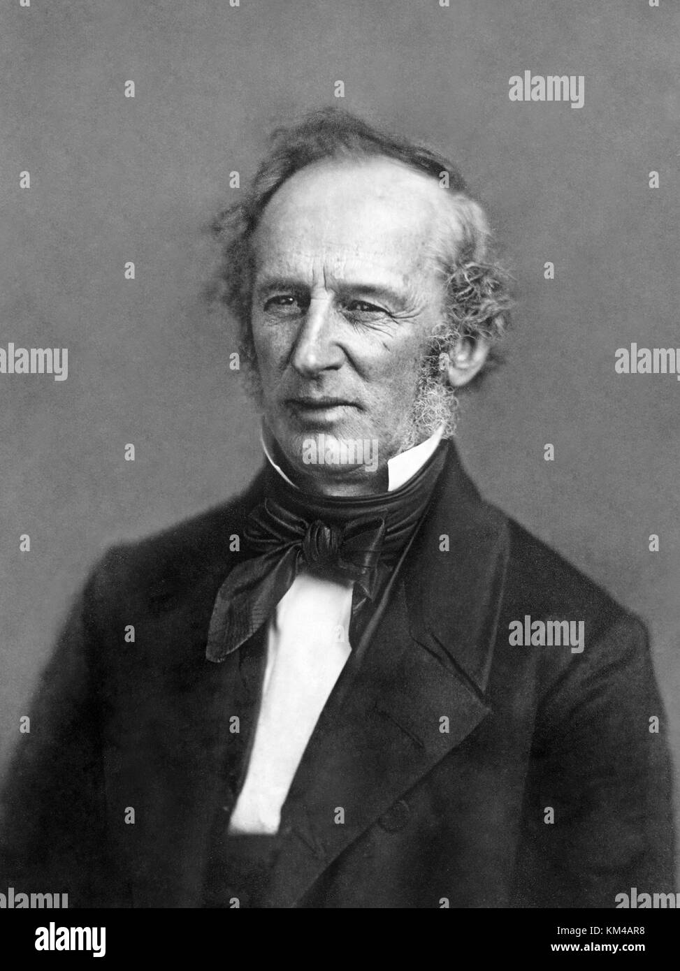 Cornelius Vanderbilt, Commodoro Vanderbilt, magnate d'affari e filantropo americano Foto Stock