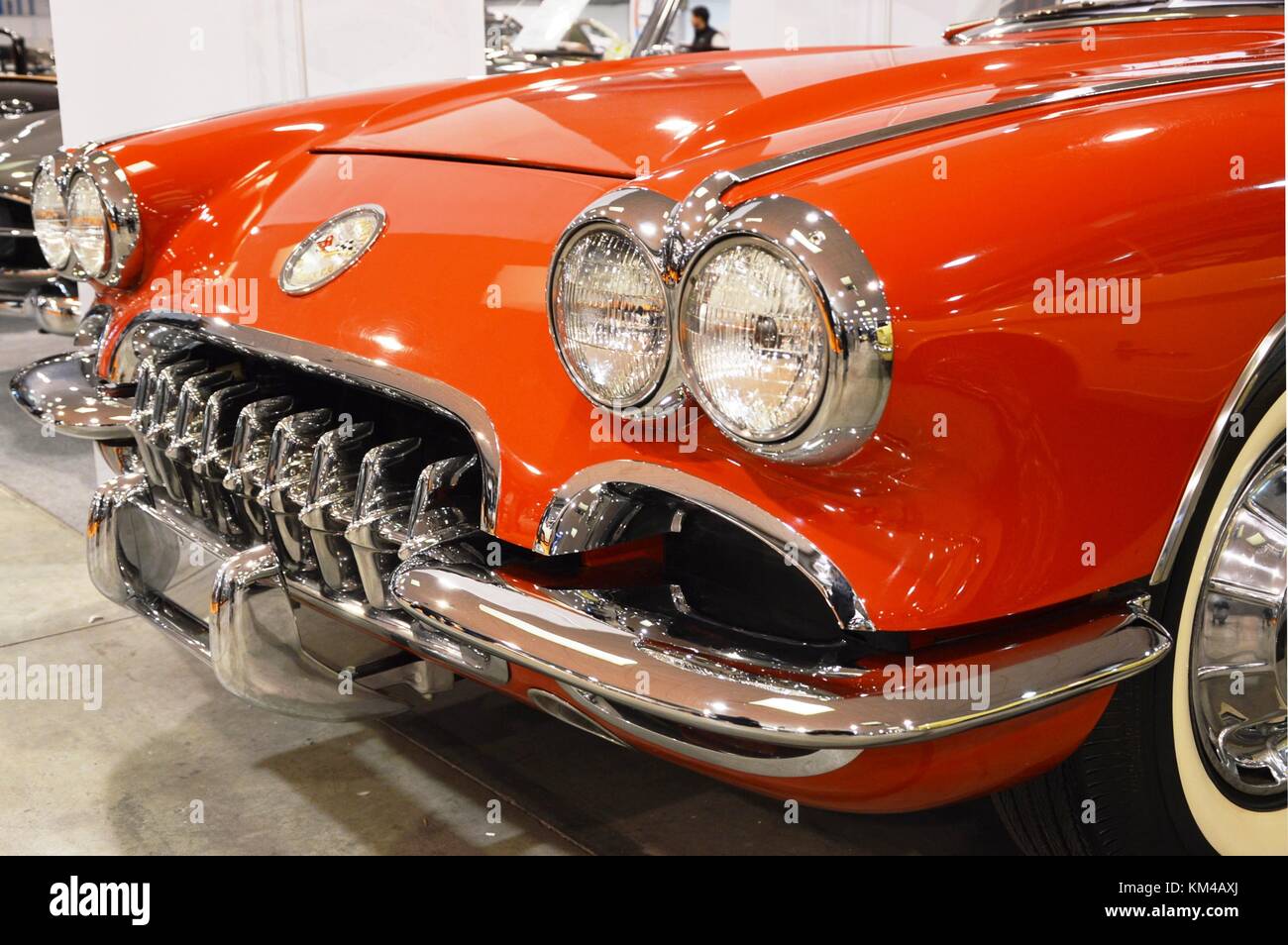 Chevrolet Corvette in auto d'epoca, Padova, Italia - 25 ottobre 2015 Foto Stock