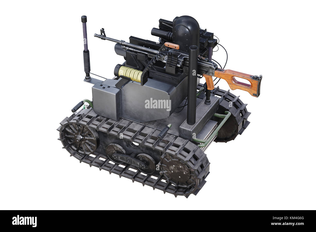 Militari arma robot Foto Stock