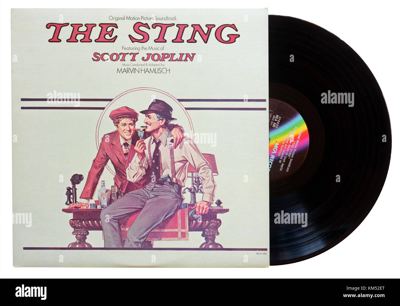 Il pungiglione film soundtrack album con musiche di Scott Joplin Foto Stock