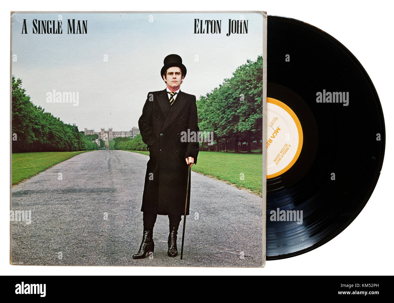 Elton John un uomo singolo album Foto Stock
