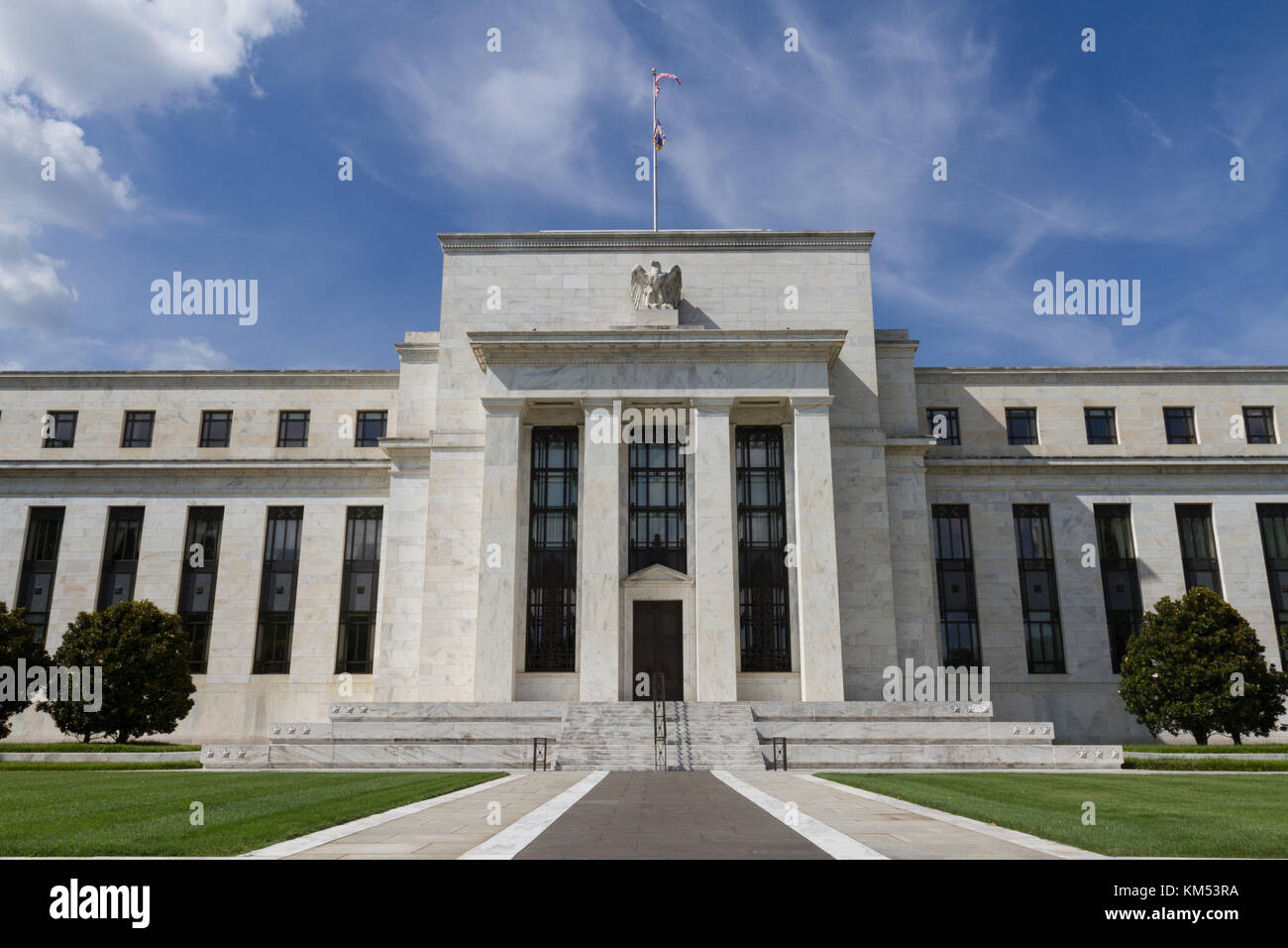 TheFederal Reserve Building (Marriner S. Eccles Federal Reserve Board Building or the Eccles Building), Washington DC, United States. Foto Stock