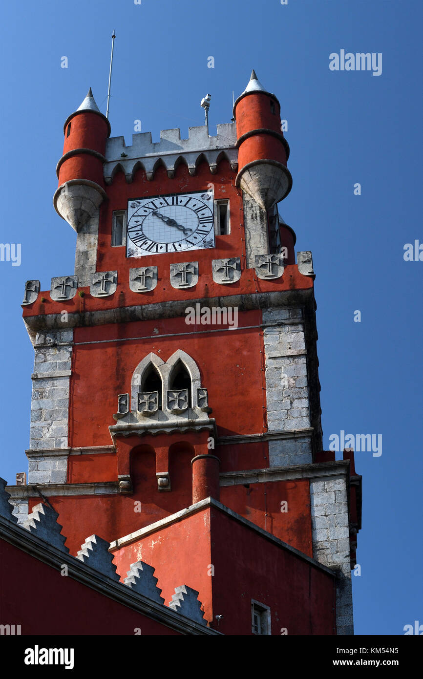 Pena palace;Palacio da Pena;il castello; Sao Pedro de penaferrim;;Sintra Portogallo Foto Stock