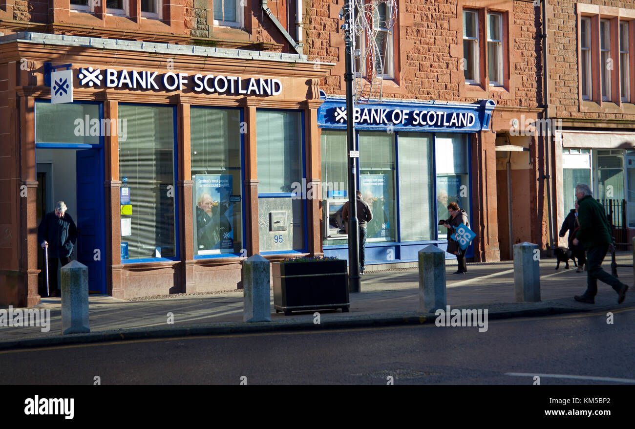 Bank of Scotland, Dunbar Branch, East Lothian, Scozia, Regno Unito Foto Stock