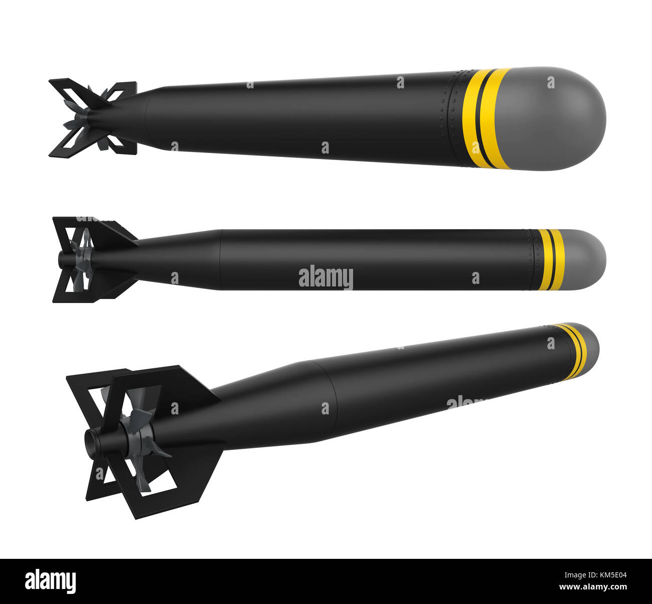 Arma a siluro isolato Foto Stock