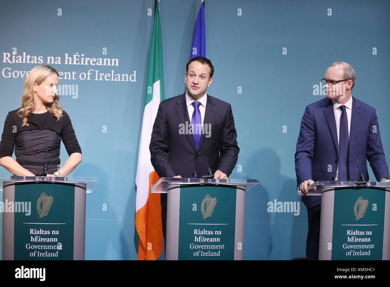 Dublino, Irlanda. 4° dic, 2017. Primo Ministro irlandese (Taoiseach), Leo Varadkar, risponde alla notizia che la fase Brexit una trattativa non è stato firmato tra il Regno Unito e l'Unione oggi come previsto. Credito: RollingNews.ie/Alamy Live News Foto Stock