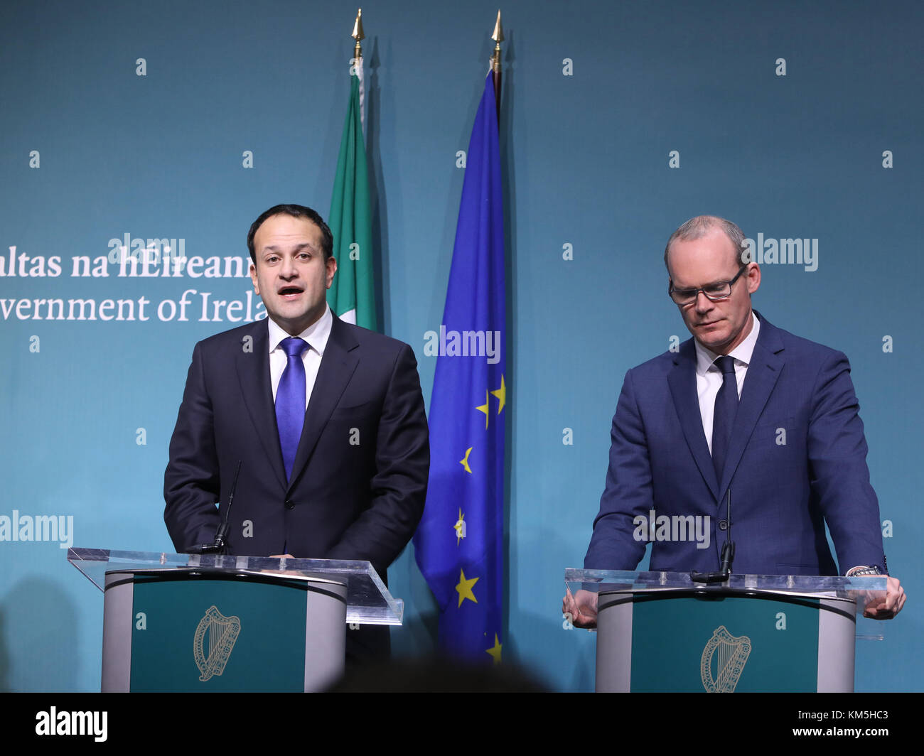 Dublino, Irlanda. 4° dic, 2017. primo ministro irlandese (Taoiseach), Leo varadkar, risponde alla notizia che la fase brexit una trattativa non è stato firmato tra il Regno Unito e l'Unione oggi come previsto. Credito: rollingnews.ie/alamy live news Foto Stock