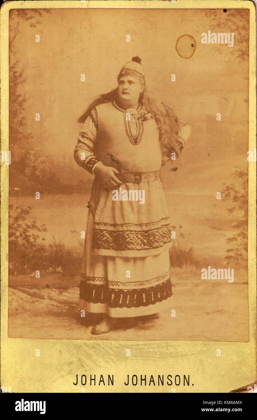 Questa è una fotografia di Johan Johanson di un ritratto a figura intera di K J Alfred Hedenstierna, noto anche come Sigurd. Hedenstierna fu una figura influente nella storia svedese e la foto evidenzia il suo aspetto notevole. Foto Stock