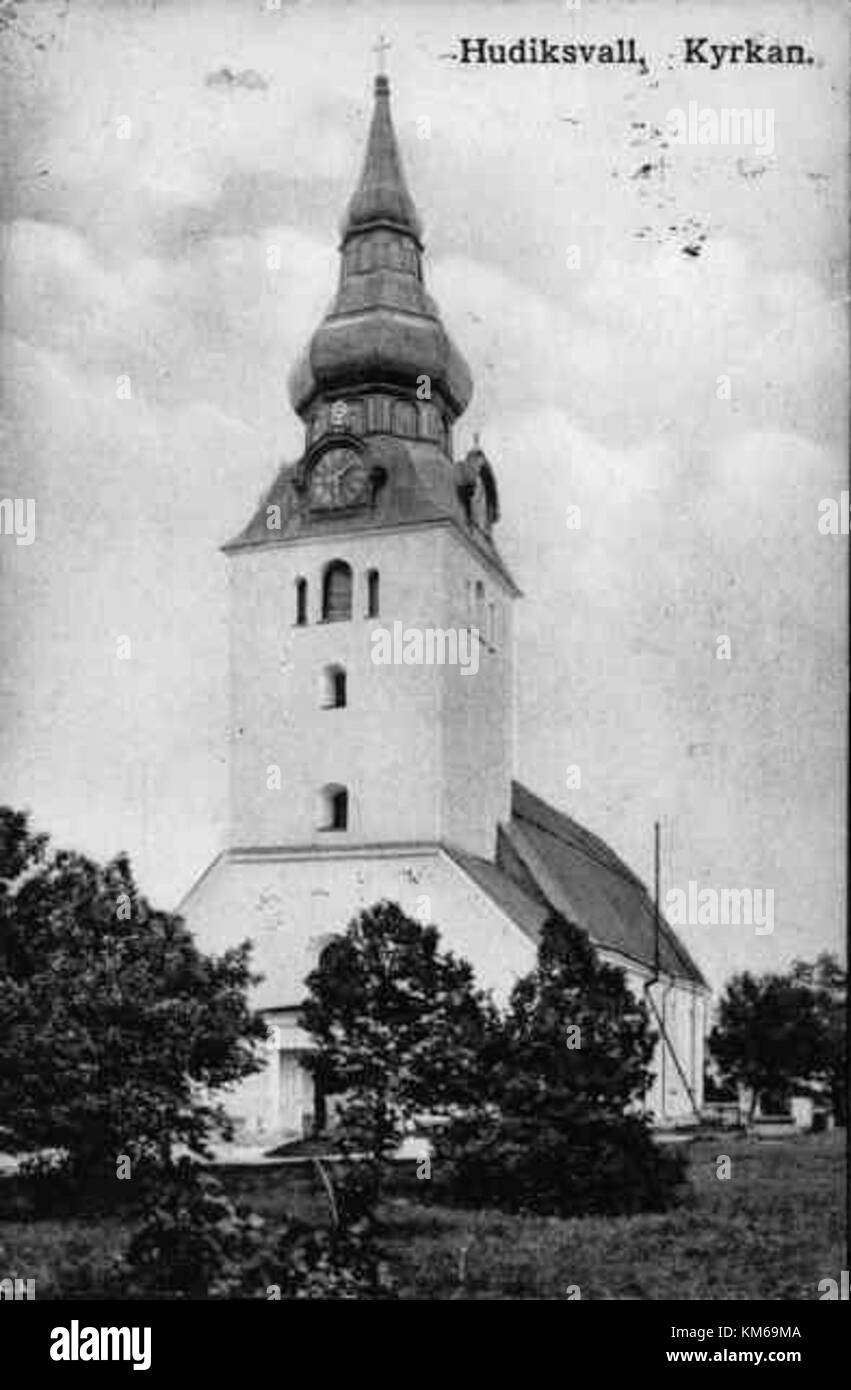 Hudiksvalls kyrka KMB 16000200037270 Foto Stock