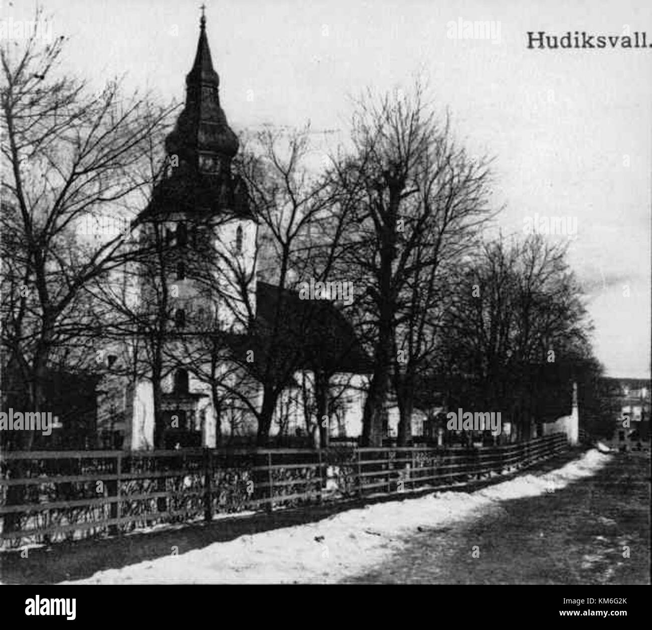 Hudiksvalls kyrka KMB 16000200037271 Foto Stock