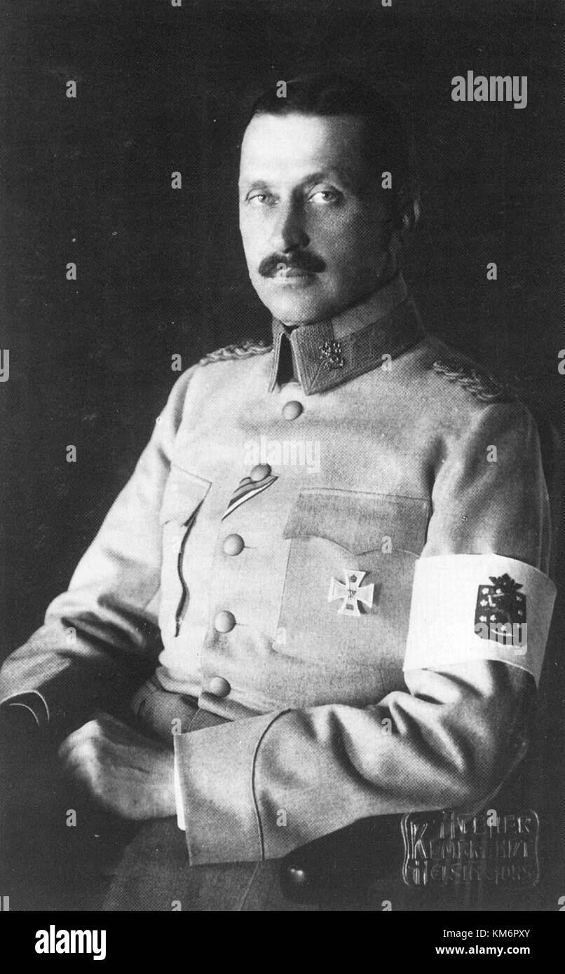 Carl Gustav Emil Mannerheim è stato uno statista e capo militare finlandese, meglio conosciuto per il suo ruolo di comandante in capo dell'esercito finlandese durante la guerra d'inverno e la sua presidenza della Finlandia. Foto Stock