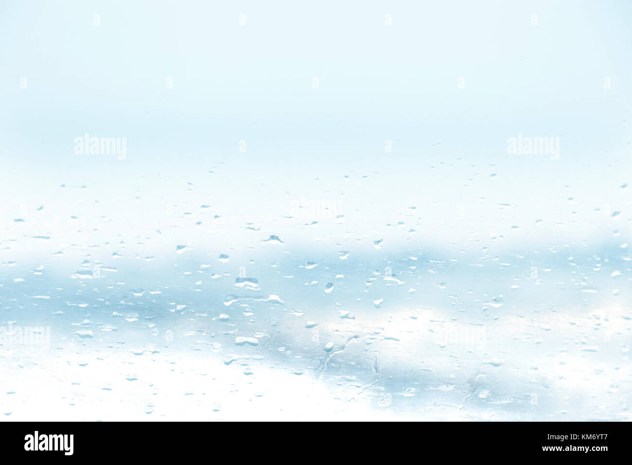 Gocce d'acqua sul vetro sfondo texture Foto Stock