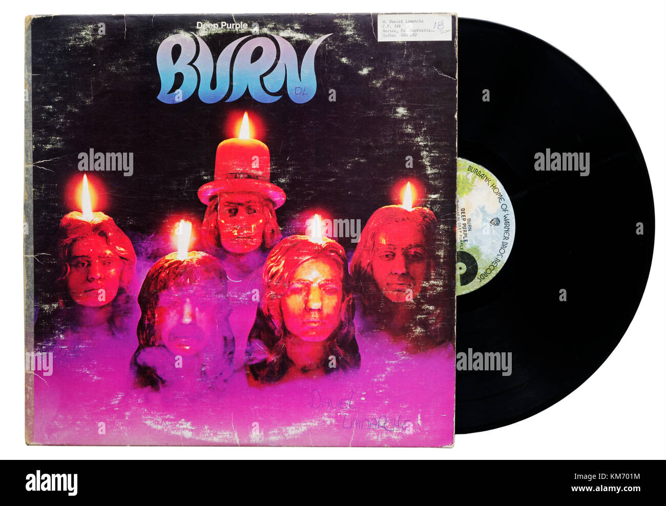 Deep Purple Burn album Foto Stock