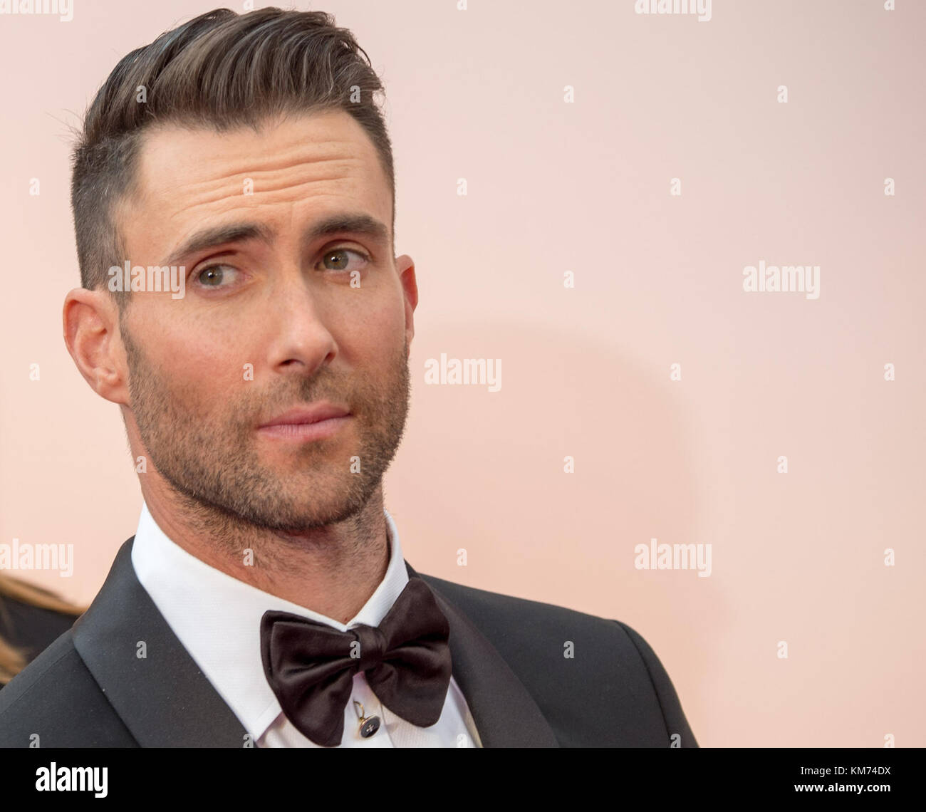 HOLLYWOOD, CA - febbraio 22: Adam Levine attendst la 87th annuale di Academy Awards di Hollywood & Highland Center il 22 febbraio 2015 in Hollywood, la California. Persone: Adam Levine Foto Stock