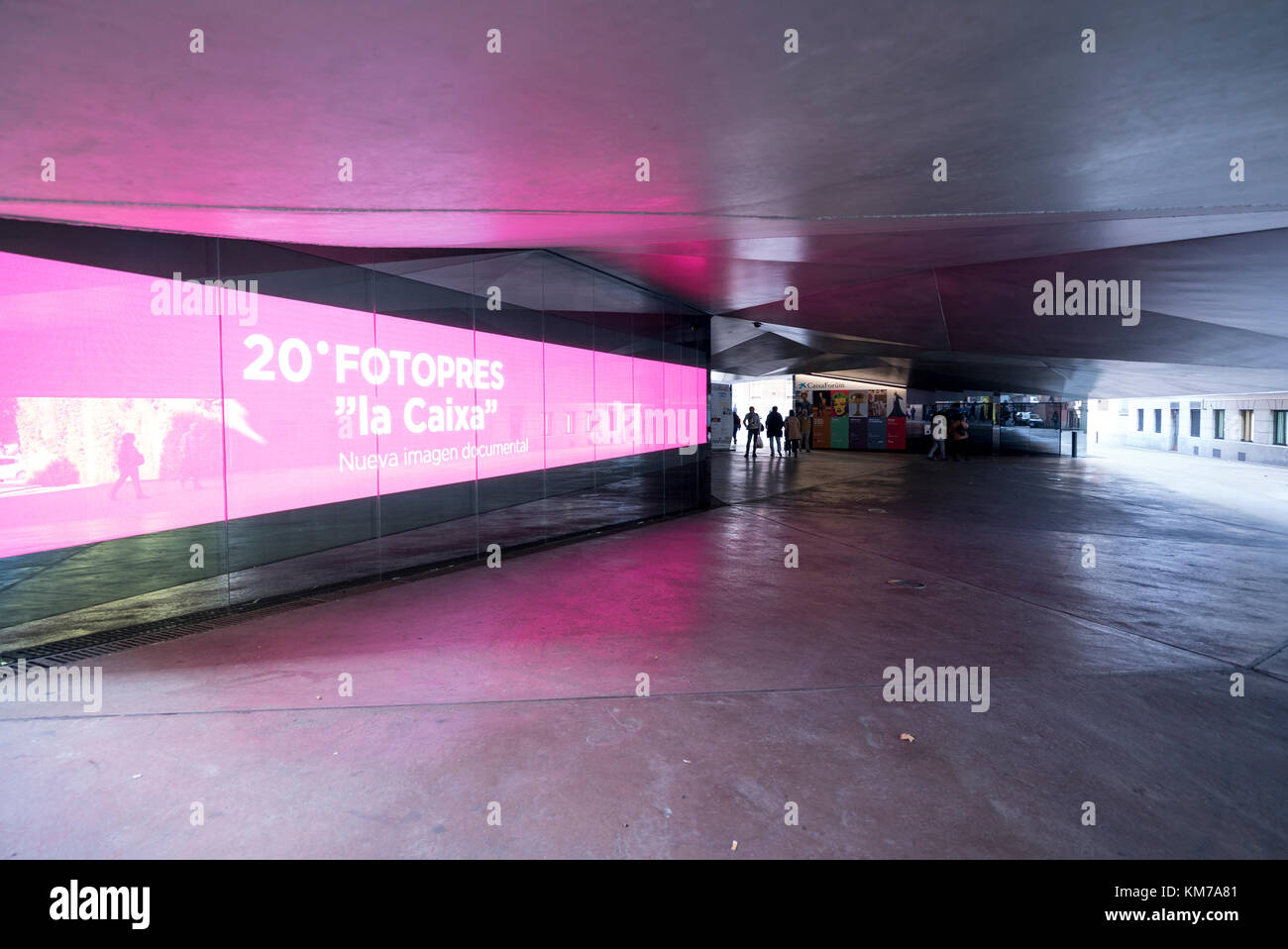 Caixa Forum di Madrid e madrid come destinazione per le vacanze Foto Stock