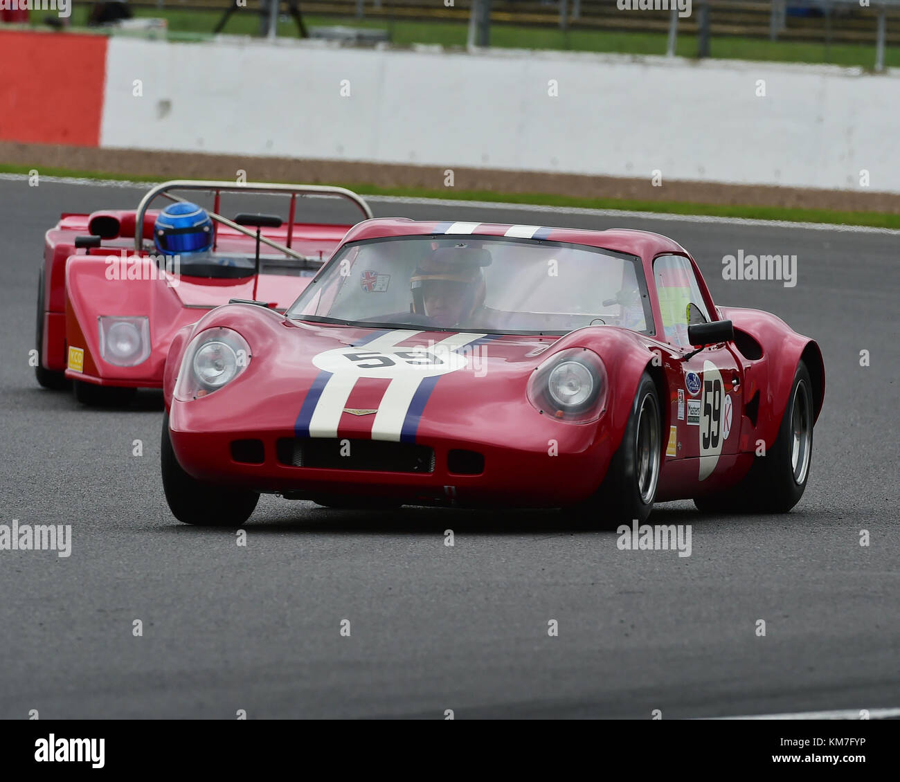 Steve Brooks, Robert Beebee, Chevron B8, FIA, Masters storico di vetture sportive, Silverstone Classic, luglio 2017, Silverstone, 60's automobili, il circuito da corsa, Foto Stock