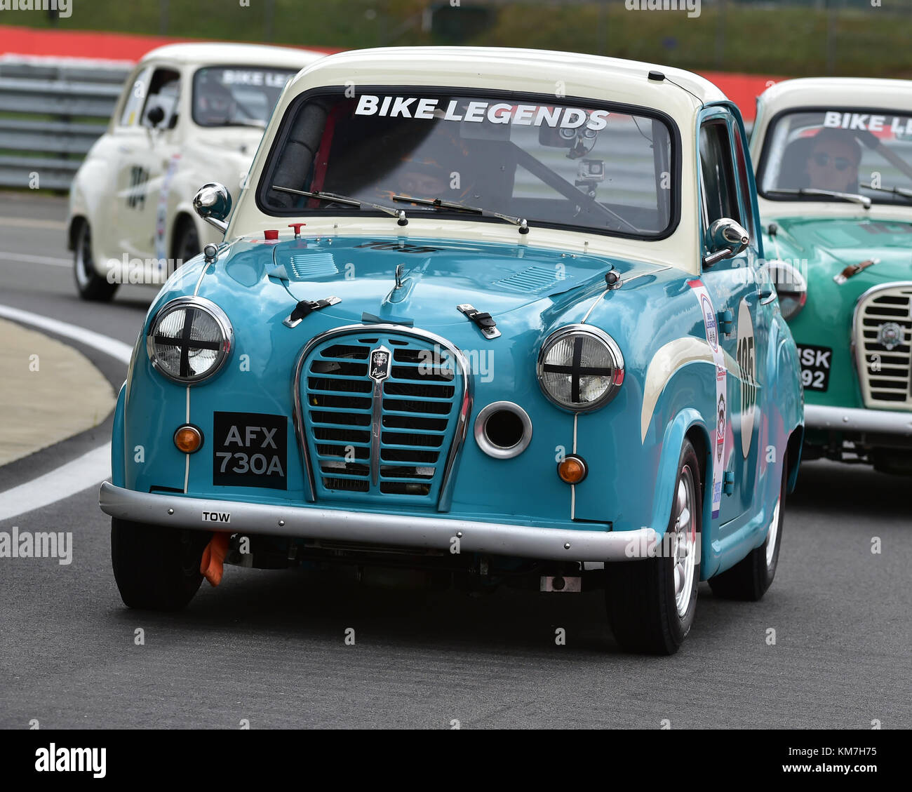 Ben Colburn, Austin A35 Academy, Silverstone Celebrity Classic Challenge Trophy, Silverstone Classic, luglio 2017, Silverstone, 60's automobili, Chris McEvoy, Foto Stock