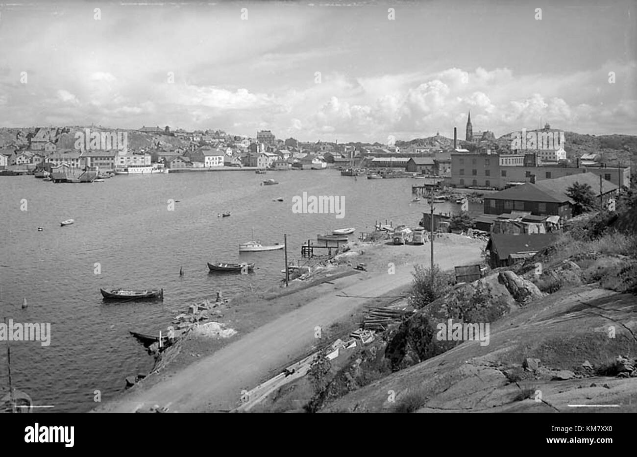 Lysekil è una città costiera della Svezia, conosciuta per il suo patrimonio marittimo e i suoi splendidi paesaggi. Questa voce si riferisce probabilmente all'elenco KMB (Cultural Heritage Administration) di un sito a Lysekil, evidenziandone il significato culturale. Foto Stock