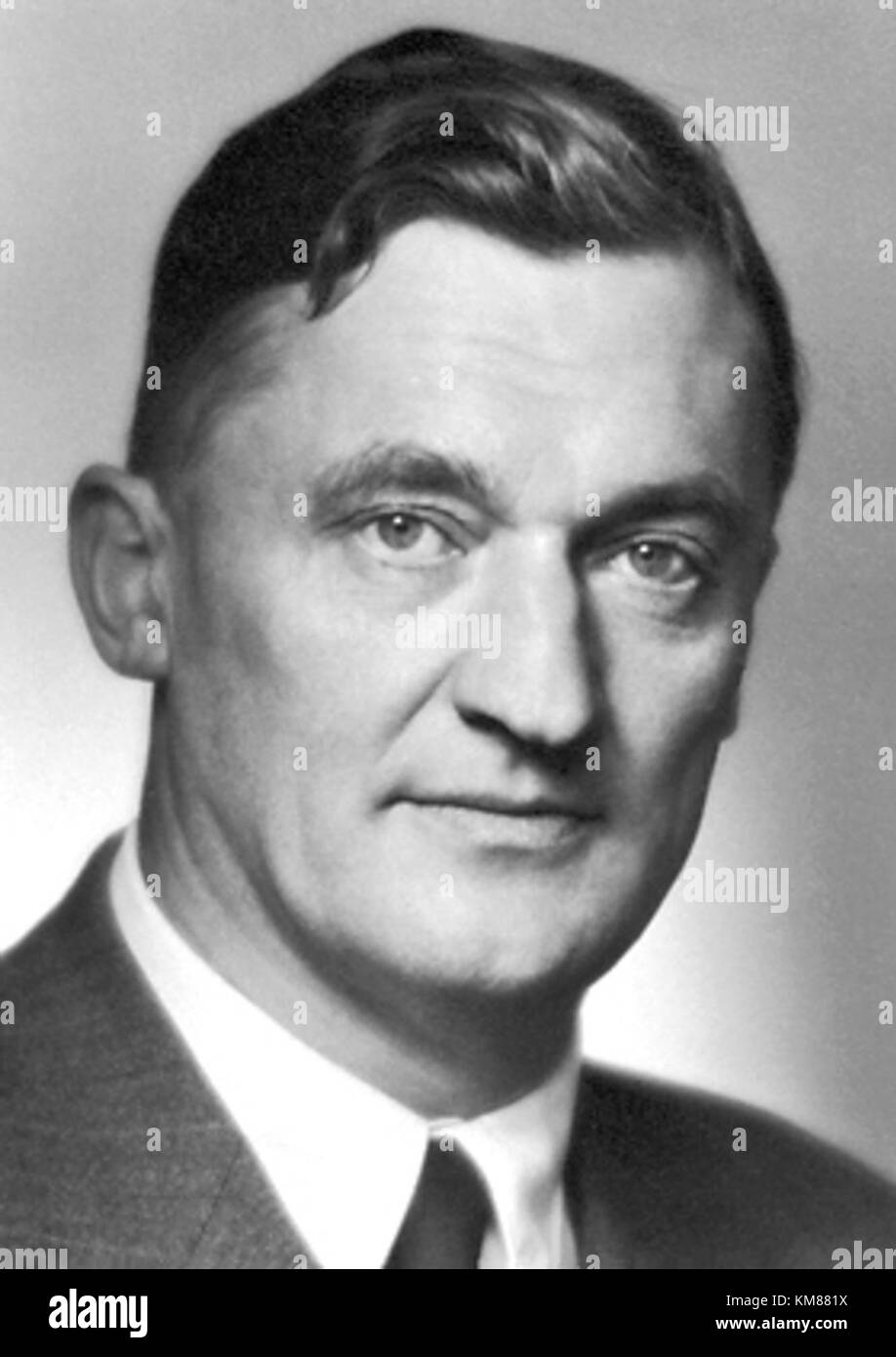 Hugo Theorell, biochimico svedese e premio Nobel in Fisiologia o Medicina nel 1955, riconosciuto per le sue scoperte nella ricerca enzimatica. Foto Stock