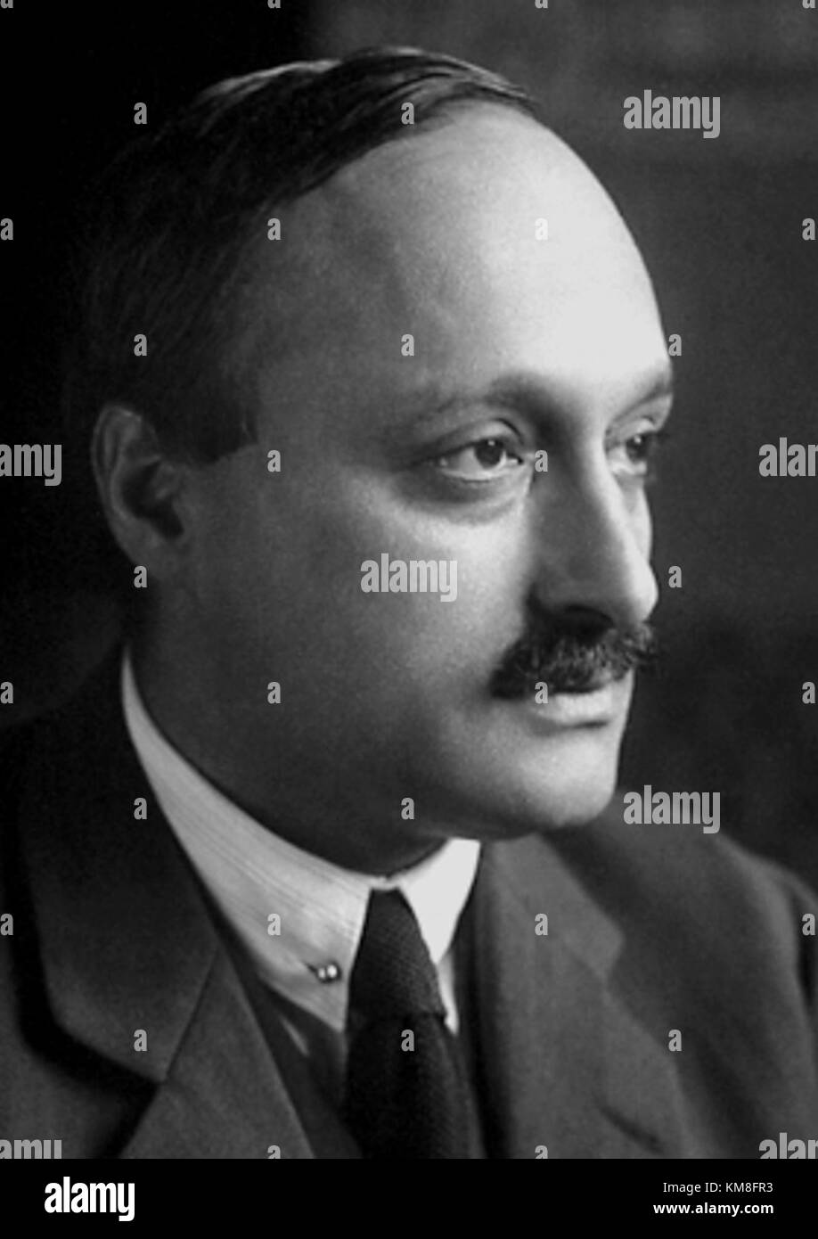 Un ritratto o un'immagine di James Franck, il fisico tedesco-americano che ha ricevuto il Premio Nobel nel 1925 per i suoi contributi alla fisica atomica e alla meccanica quantistica. Foto Stock