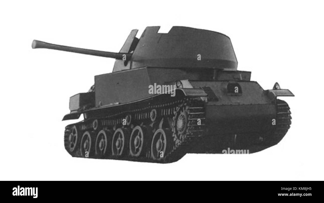 Il Landsverk L 62 Anti è un veicolo anticarro svedese sviluppato a metà del XX secolo. È caratterizzato da un design unico su misura per le operazioni militari contro le minacce corazzate. Foto Stock