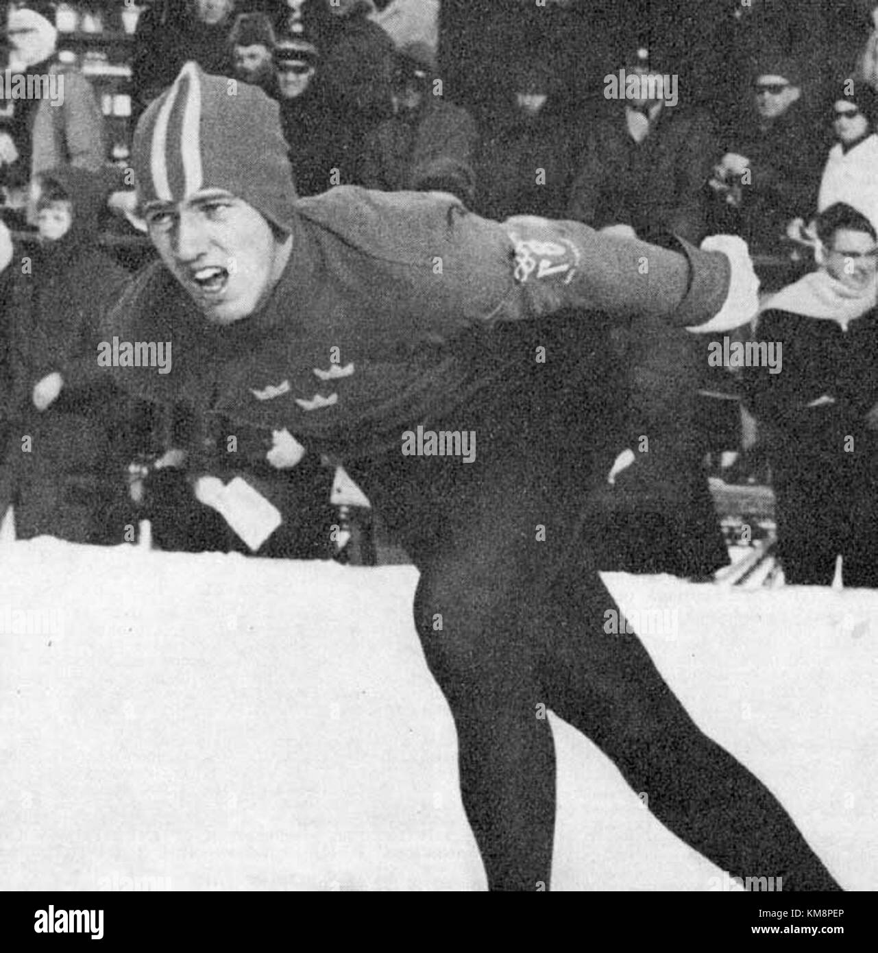 Jonny Nilsson è un ex pattinatore di velocità svedese e medaglia olimpica, noto per i suoi contributi agli sport invernali svedesi. Foto Stock