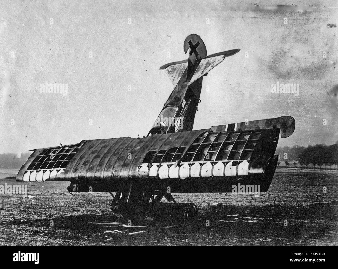 Il piano tedesco distrutto dai tedeschi in seguito all armistizio - 1918 - La Prima Guerra Mondiale Foto Stock