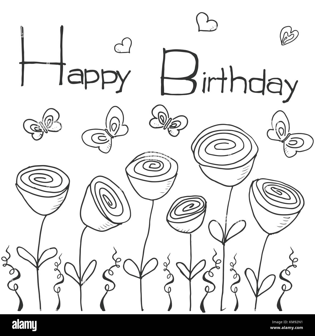 Buon Compleanno Con I Fiori Foto E Immagini Stock In Bianco E Nero Pagina 2 Alamy