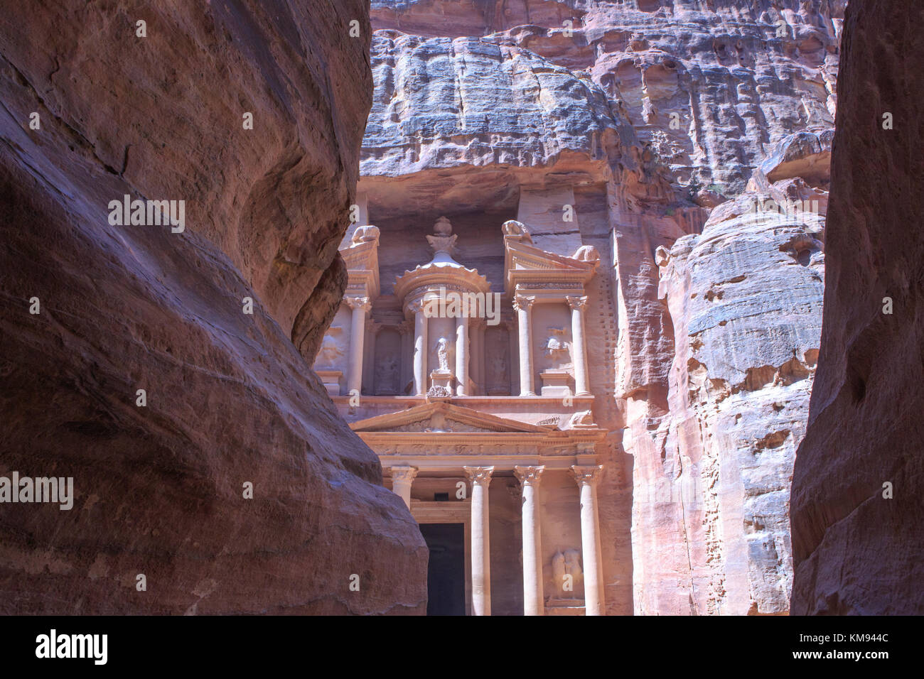 Petra, sito patrimonio mondiale dell'unesco, Giordania, medio oriente Foto Stock
