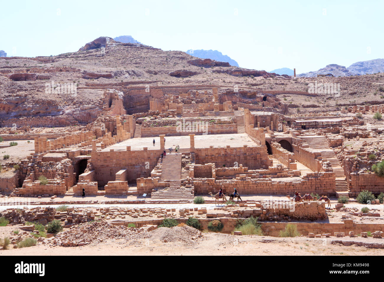 Petra, sito patrimonio mondiale dell'unesco, Giordania, medio oriente Foto Stock