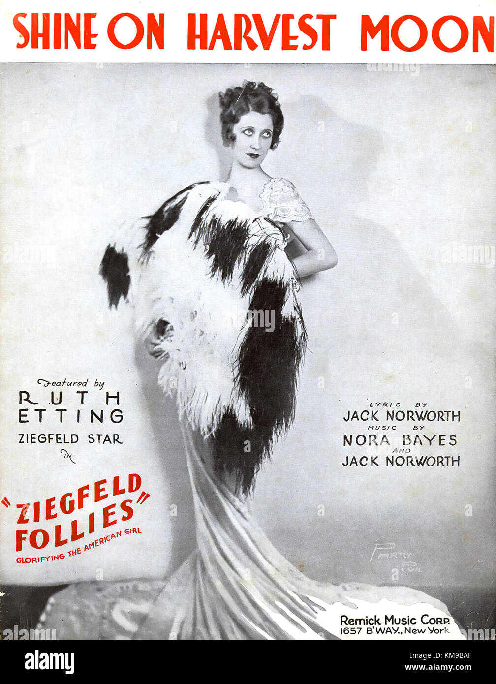 Ruth ETTING (1897-1978) cantante e attrice statunitense. Partitura nel 1919 per la sua canzone da uno degli spettacoli di Ziegfeld Follies Foto Stock