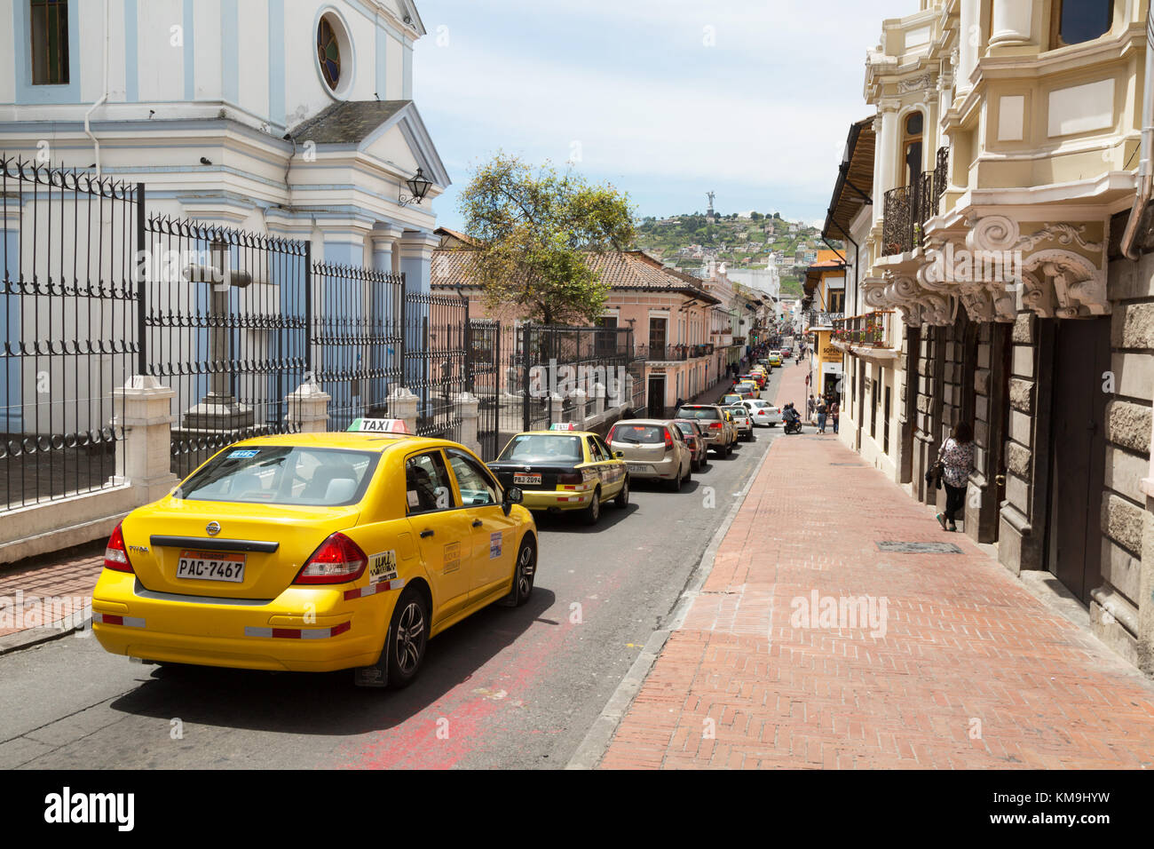 Quito Street scene, Quito, Ecuador Sud America Foto Stock