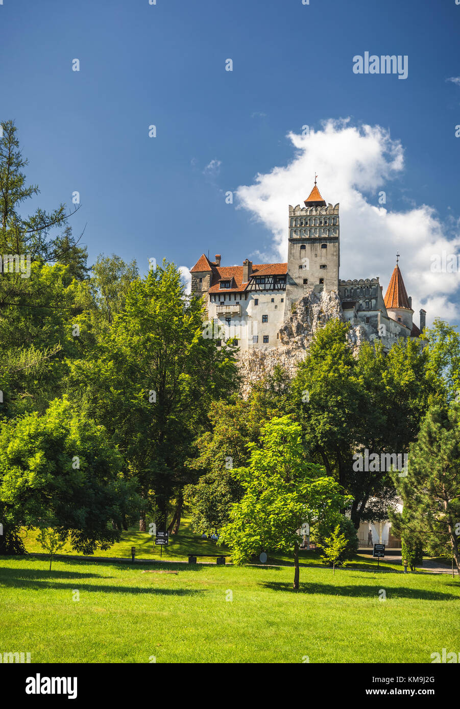 Bran (Dracula) castello storico della Transilvania, nella regione di Brasov, Romania, Europa Foto Stock