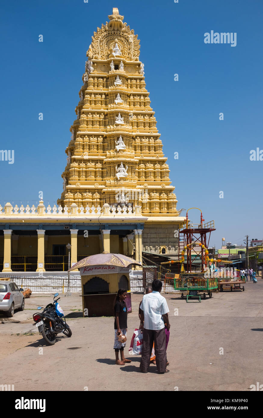 Shri Chamundeshwari tempio, Mysore, Karnataka, India. Foto Stock