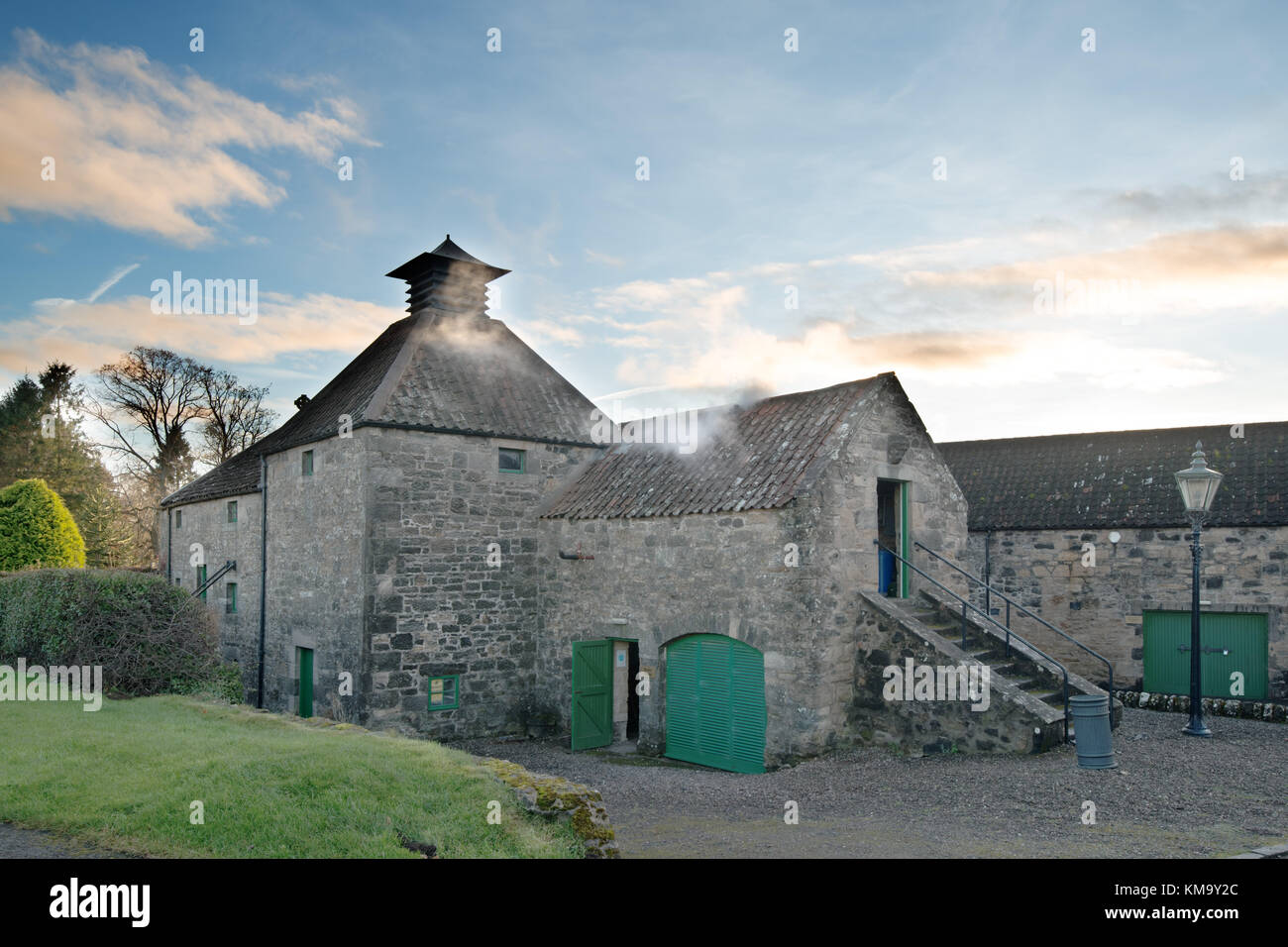 Distilleria daftmill, da Cupar, Fife, Scozia è uno della Scozia il nuovissimo distillerie, utilizzando orzo dalla propria azienda e acqua dal loro artesian Foto Stock