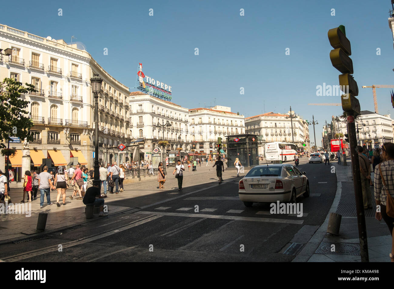 Madrid come destinazione per le vacanze Foto Stock