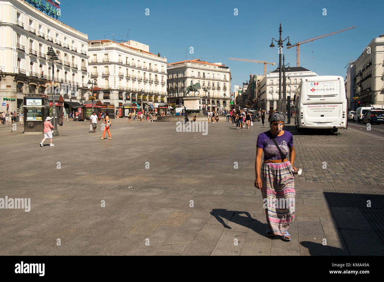 Madrid come destinazione per le vacanze Foto Stock