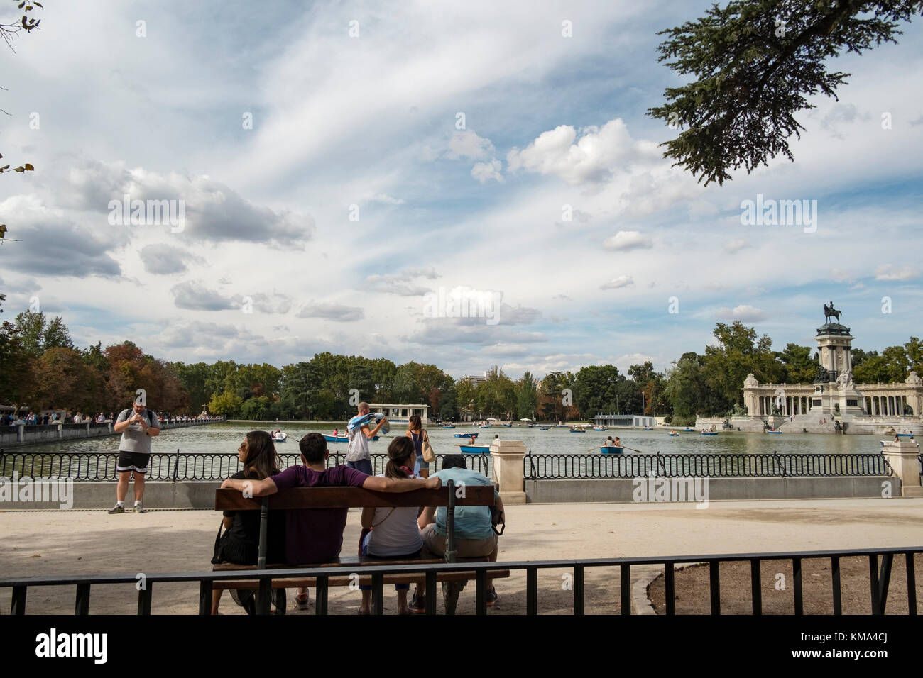 Madrid come destinazione per le vacanze Foto Stock