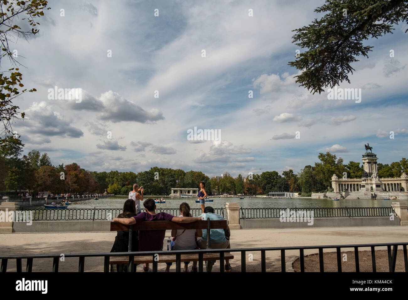 Madrid come destinazione per le vacanze Foto Stock