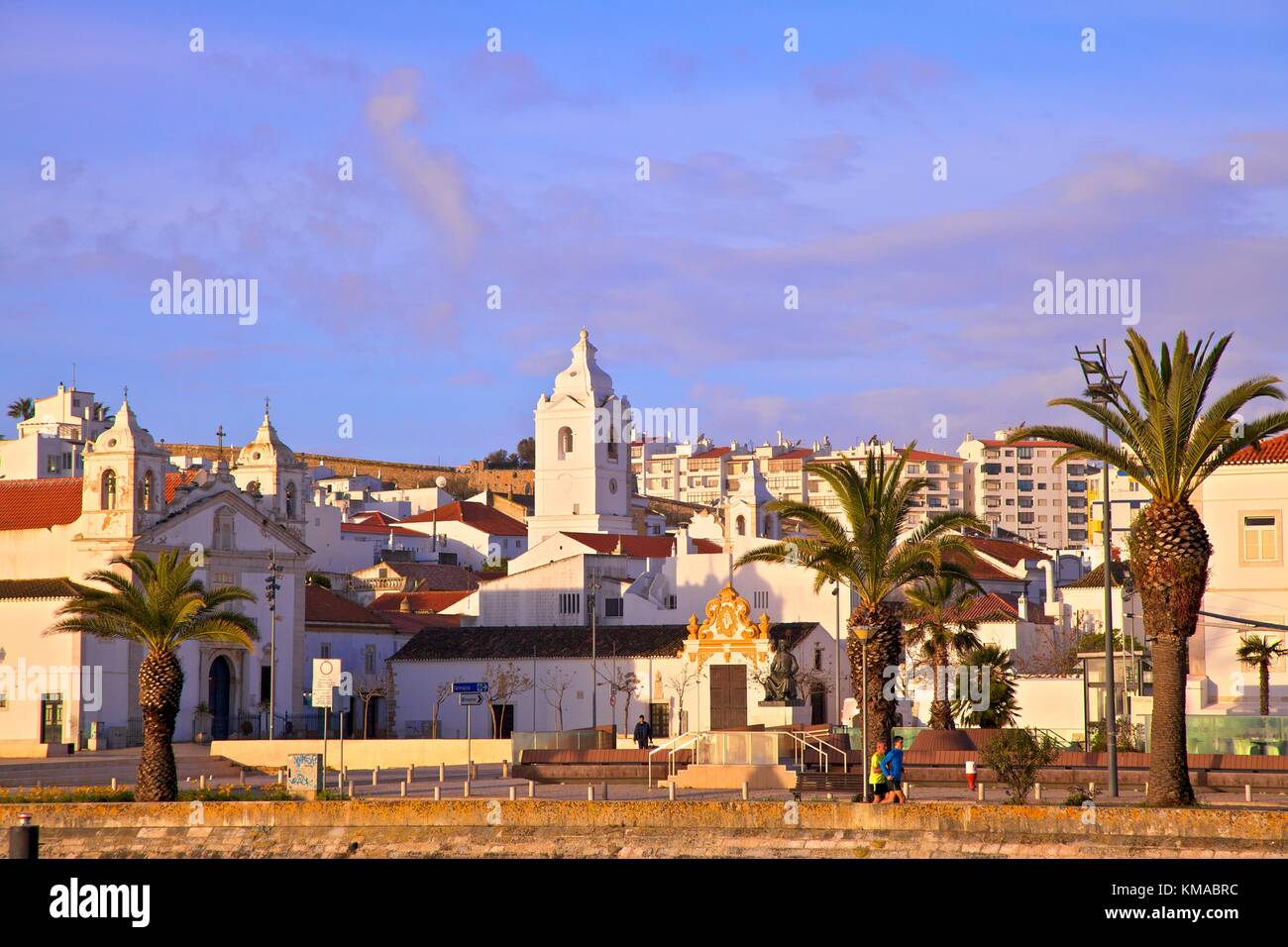 Lagos Città Vecchia, Lagos, Algarve occidentale, Algarve, Portogallo, Europa Foto Stock