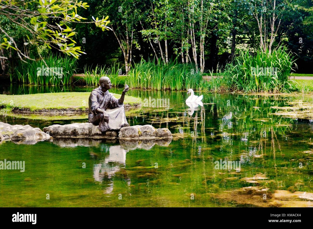 San Fiachra's Garden, accanto ai giardini giapponesi nell'Irish National Stud a Tully, Kildare, Irlanda. Foto Stock